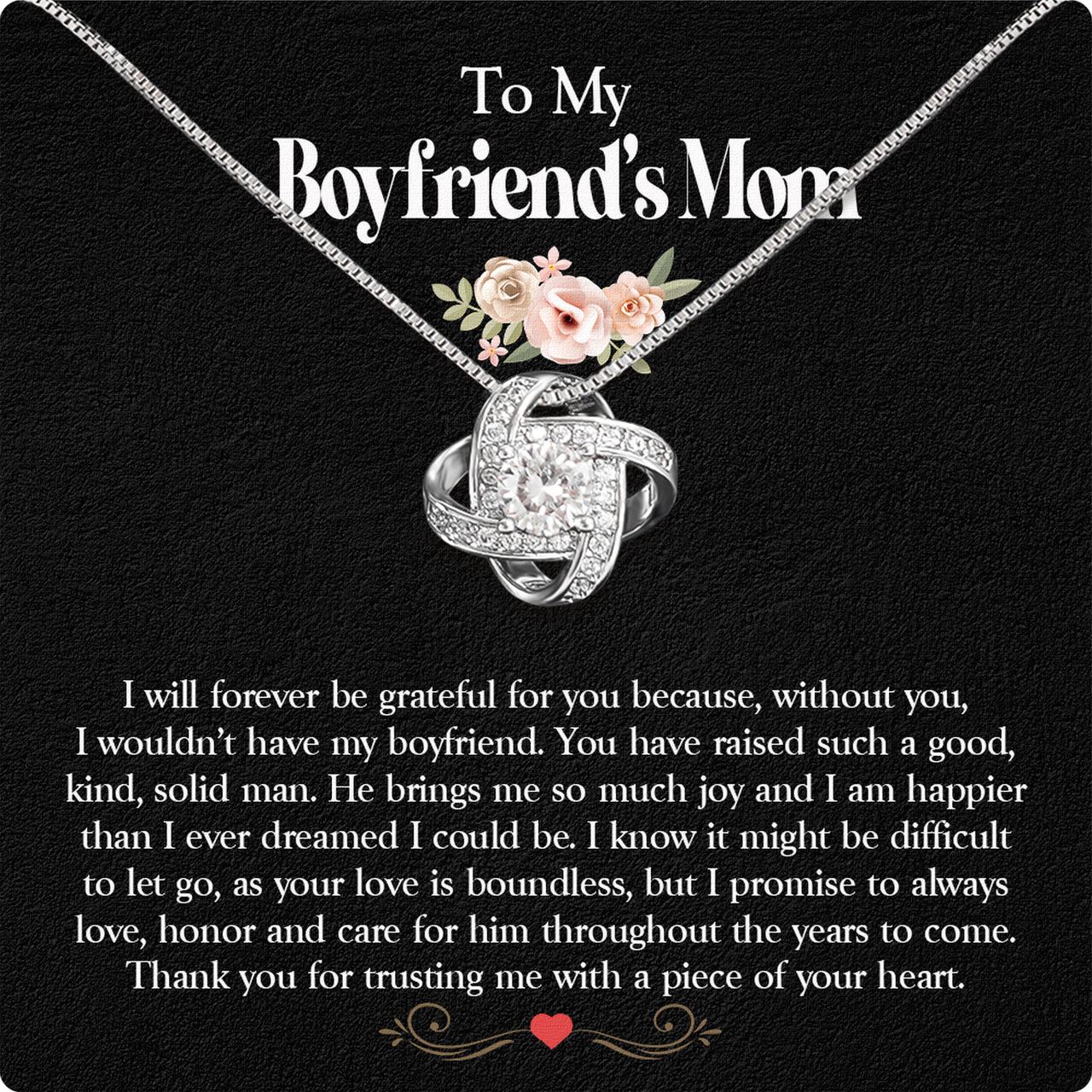 Boyfriend's Mom Necklace: A Heartfelt Gift for the Woman Who Raised Him