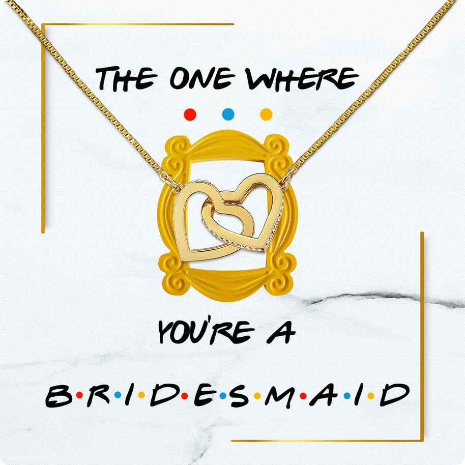 Bridesmaid Necklace With Personalized Message Card