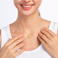 To My Daughter With Heartfelt Message - Cosmos Flower Necklace For Daughter - Straighten Your Crown