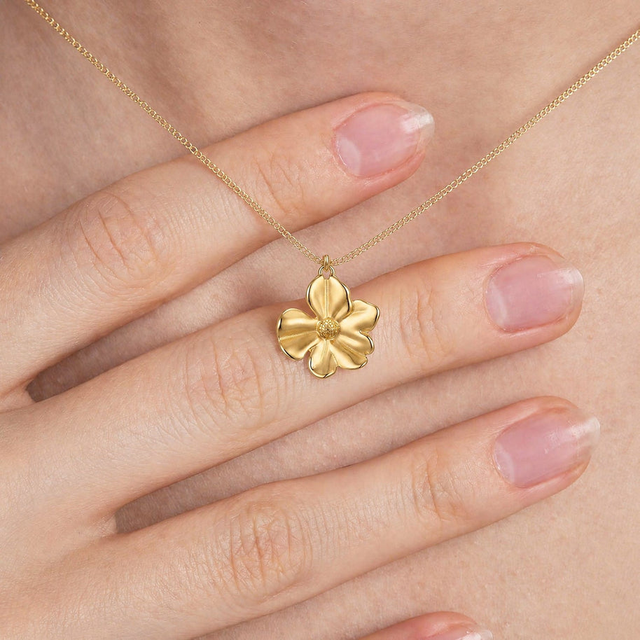 To My Daughter With Heartfelt Message - Cosmos Flower Necklace For Daughter - Always In Mine
