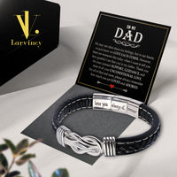 Thumbnail for Bracelet Necklace Gifts For Dad With Personalized Message Card Necklace