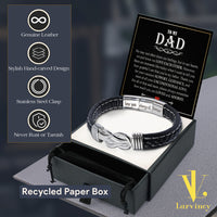 Thumbnail for Bracelet Necklace Gifts For Dad With Personalized Message Card Necklace