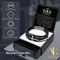 Thumbnail for Bracelet Necklace Gifts For Dad With Personalized Message Card Necklace