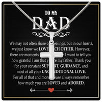 Thumbnail for Cuban Necklace Gifts For Dad With Personalized Message Card Necklace