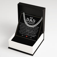 Thumbnail for Cuban Necklace Gifts For Dad With Personalized Message Card Necklace