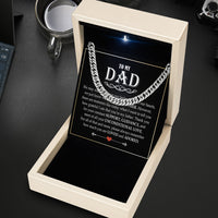 Thumbnail for Cuban Necklace Gifts For Dad With Personalized Message Card Necklace