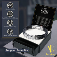 Thumbnail for Bracelet Necklace Gifts For Dad With Personalized Message Card Necklace