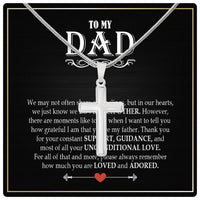 Thumbnail for Cuban Necklace Gifts For Dad With Personalized Message Card Necklace