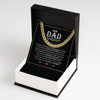 Thumbnail for Cuban Necklace Gifts For Dad With Personalized Message Card Necklace