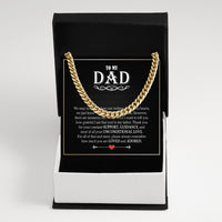 Thumbnail for Cuban Necklace Gifts For Dad With Personalized Message Card Necklace