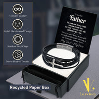 Thumbnail for Bracelet Necklace Gifts For Dad With Personalized Message Card Necklace