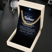 Thumbnail for Cuban Necklace Gifts For Dad With Personalized Message Card Necklace