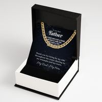 Thumbnail for Cuban Necklace Gifts For Dad With Personalized Message Card Necklace