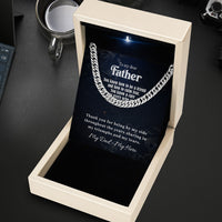 Thumbnail for Cuban Necklace Gifts For Dad With Personalized Message Card Necklace