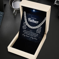 Thumbnail for Cuban Necklace Gifts For Dad With Personalized Message Card Necklace