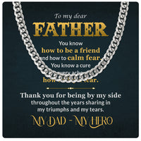 Thumbnail for Cuban Necklace Gifts For Dad With Personalized Message Card Necklace