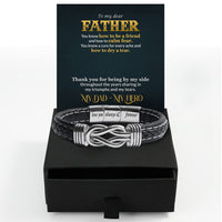 Thumbnail for Bracelet Necklace Gifts For Dad With Personalized Message Card Necklace