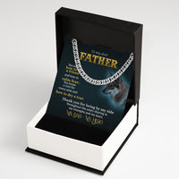 Thumbnail for Cuban Necklace Gifts For Dad With Personalized Message Card Necklace