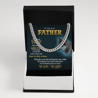 Thumbnail for Cuban Necklace Gifts For Dad With Personalized Message Card Necklace