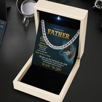 Thumbnail for Cuban Necklace Gifts For Dad With Personalized Message Card Necklace