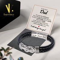 Thumbnail for Bracelet Necklace Gifts For Dad With Personalized Message Card Necklace