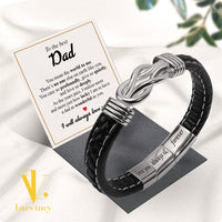 Thumbnail for Bracelet Necklace Gifts For Dad With Personalized Message Card Necklace