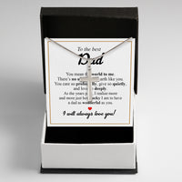 Thumbnail for Cuban Necklace Gifts For Dad With Personalized Message Card Necklace