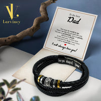 Thumbnail for Bracelet Necklace Gifts For Dad With Personalized Message Card Necklace