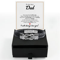 Thumbnail for Bracelet Necklace Gifts For Dad With Personalized Message Card Necklace