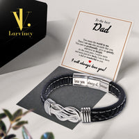 Thumbnail for Bracelet Necklace Gifts For Dad With Personalized Message Card Necklace