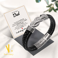 Thumbnail for Bracelet Necklace Gifts For Dad With Personalized Message Card Necklace