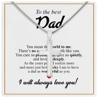 Thumbnail for Cuban Necklace Gifts For Dad With Personalized Message Card Necklace