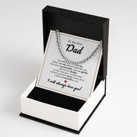 Thumbnail for Cuban Necklace Gifts For Dad With Personalized Message Card Necklace