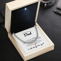 Thumbnail for Cuban Necklace Gifts For Dad With Personalized Message Card Necklace