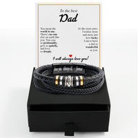 Thumbnail for Bracelet Necklace Gifts For Dad With Personalized Message Card Necklace