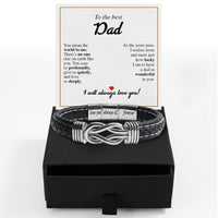 Thumbnail for Bracelet Necklace Gifts For Dad With Personalized Message Card Necklace