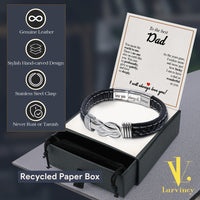 Thumbnail for Bracelet Necklace Gifts For Dad With Personalized Message Card Necklace