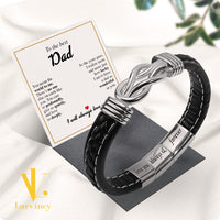 Thumbnail for Bracelet Necklace Gifts For Dad With Personalized Message Card Necklace