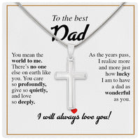 Thumbnail for Cuban Necklace Gifts For Dad With Personalized Message Card Necklace