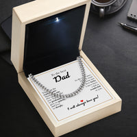 Thumbnail for Cuban Necklace Gifts For Dad With Personalized Message Card Necklace