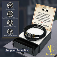 Thumbnail for Bracelet Necklace Gifts For Dad With Personalized Message Card Necklace