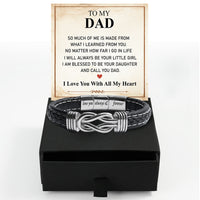 Thumbnail for Bracelet Necklace Gifts For Dad With Personalized Message Card Necklace