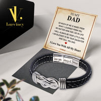 Thumbnail for Bracelet Necklace Gifts For Dad With Personalized Message Card Necklace