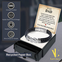 Thumbnail for Bracelet Necklace Gifts For Dad With Personalized Message Card Necklace