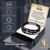 Thumbnail for Bracelet Necklace Gifts For Dad With Personalized Message Card Necklace