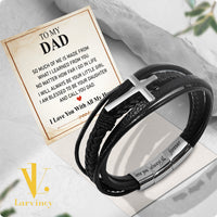 Thumbnail for Bracelet Necklace Gifts For Dad With Personalized Message Card Necklace