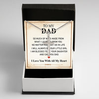 Thumbnail for Cuban Necklace Gifts For Dad With Personalized Message Card Necklace