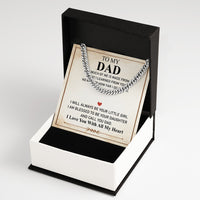 Thumbnail for Cuban Necklace Gifts For Dad With Personalized Message Card Necklace