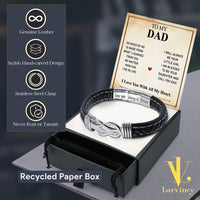 Thumbnail for Bracelet Necklace Gifts For Dad With Personalized Message Card Necklace