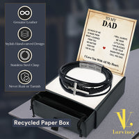 Thumbnail for Bracelet Necklace Gifts For Dad With Personalized Message Card Necklace